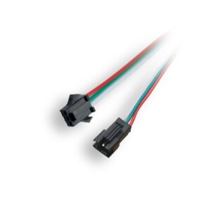 Prolunga Connettore JST 3 Pin Maschio Femmina 1 Metro per Strisce LED Digitali